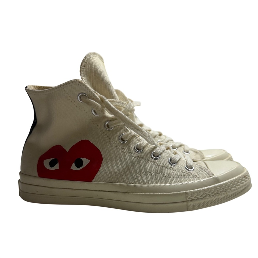 Comme des Garcons Play Converse Chuck 70 High Top Milk White 150205C Mens 9